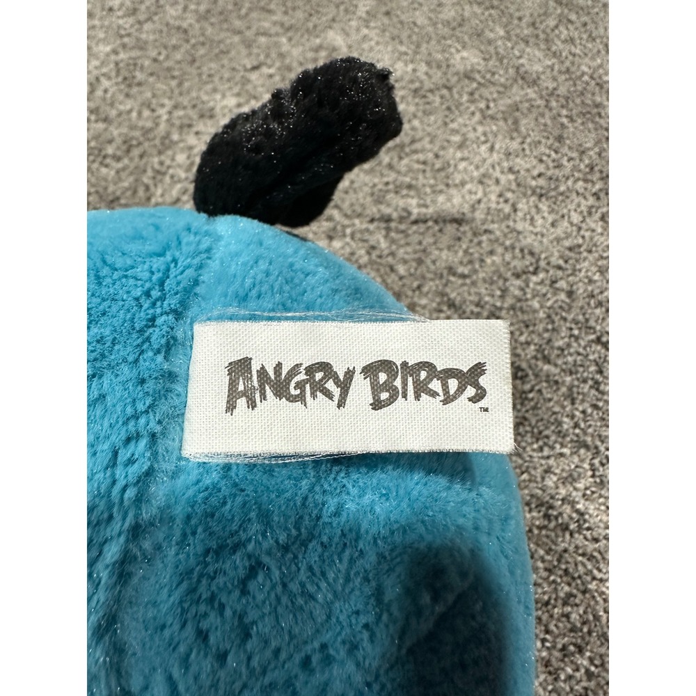 Angry Birds Blue Bird Jay Jake Jim Plush Stuffed Animal Toy Blue Round - Picture 2 of 5